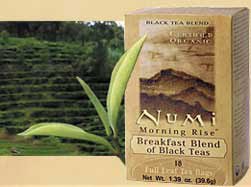 NUMI TEA MORNING RISE - BREAKFAST BLEND OF BLACK TEAS (18 tea bags) by Numi Tea
