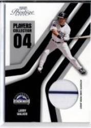 2004 Playoff Prestige Players Collection Jersey #50 Larry Walker Home - Colorado Rockies (Piece of Authentic Game-Worn Jersey) (Baseball Cards)