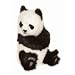 Hansa Panda Bear Cub Stuffed Plush Animal, Sitting - Medium