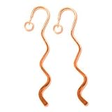 Copper Plated Metal Bookmark - Fun Craft Beading Project 3.35 Inches (X2)