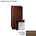 KOHLER K-3107-DG-F2 Tellieur 31-Inch Tall Storage Case with Textured Glass Door Inser...