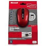 Amazon：ソフト　マイクロソフト Wireless Mobile Mouse 3500 Mac/Win USB Port Urban Red GMF-00027