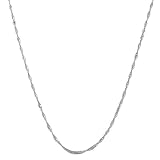 14 Karat White Gold 1.4-mm Singapore Chain (20 Inch)