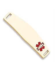 14k Gold Medical Jewelry ID Plate