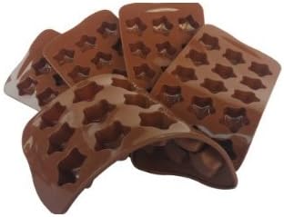 Diamond ZH VALUE PACK (75 Stars) 5 fdiym Silicone Candy Molds, Ice Cube Trays, 4th of July Party, Homemade Soap, Chocolate