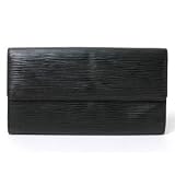 【現品限り】LOUIS VUITTON（ルイヴィトン） エピ ファスナー長財布 黒 ブラック M63572 【中古BC】 ルイ・ヴィトン LOUIS VUITTON