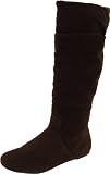 Gabriella Rocha Women's Winter Hit Wide Calf Boot,Brown Suede,7 W US