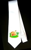 Party Decoration Necktie with goose, wood, bird, animal, grouse, colorful