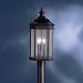 Kichler 9918BK Kirkwood Outdoor Post Mount 3-Light, Black