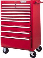 Proto 44117 27"Wx18"Dx37-1/2"H Red 12-Drawer Standard-Duty Roller Cabinet
