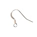 4 pcs 14k Rose Gold Filled Earwires Coil Ear Wire French Earring Connector Hook / Findings / Rose Gold
