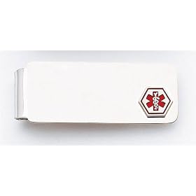 Sterling Silver Medical Caduceus Money Clip