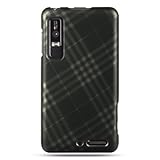 Diagonal Checker Hard Case Snap On Faceplate Cover For Motorola Droid 3