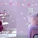 Kitchen & Housewares : Lilac Butterfly Wallpaper. Coloroll Kids Low Blown Vinyl 26051