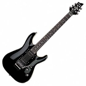 Schecter C1 FR Electric Guitar (Gloss Black with Floyd Rose)