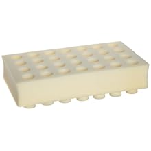 Talboys 945076 Foam Test Tube Rack for 25mm Tube, 28 Tube Capacity White