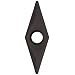 Sandvik Coromant T-MAX U Carbide Turning Insert, VCGX Style, 35 Degree Diamond Shape, AL Chipbreaker, CD1810 Grade, Diamond Coating