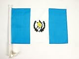 CAR FLAG: Guatemala , 12" x 18" High Quality Polyester Car Flag