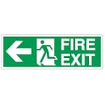 Sign Fire Exit Arrow Left