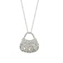 14K White Gold Diamond Necklace (0.07 ctw, GH, SI1)