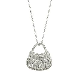 14K White Gold Diamond Necklace (0.07 ctw, GH, SI1)