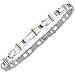 Zoppini Men's Stainless Steel and 18K Gold Link Bracelet
