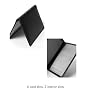 Stewart/Stand RFID Blocking Stainless Steel Driving Wallet with Black Leather