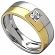 Two Tone Men's Diamond Ring