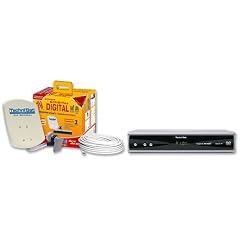 TechniSat DigiDish 33 Digitale Satelliten-Empfangs-Anlage inkl. TechniSat Digit D Digitaler Satelliten-Receiver (Premiere-geeignet) Zwei-Teilnehmer