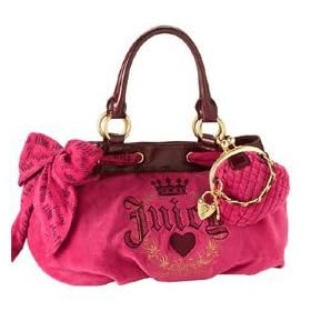 AUTHENTIC JUICY COUTURE DAYDREAMER MONACO VELOUR TOTE 1262