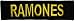 The Ramones Name Tag Rock Music Band Embroidered iron On Patch