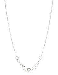 Melissa Joy Manning Sterling Silver Asymmetrical Circle Link Necklace