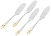 Ginkgo Fluer de Lis Golden Accent Butter Spreaders, Set of 4