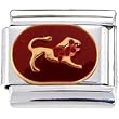 Red Zodiac Sign Leo Italian Charm