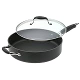 Anolon Advanced 12-Inch, 5-Quart Covered Saute Pan with Helper Handle by Anolon