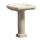 Danze DC026018BC Cirtangular 24 Pedestal Basin in Biscuit DC026018BC