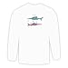 Long Sleeve T-shirt with gun, saw, swimming, water, fish