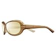 Nike Scene Stealer Sunglasses, EV0350-702, Brushed Gold Frame / Amber Lenses Silver Flash