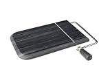 Tg Cheese Board With Wire Cutter In Black Marble