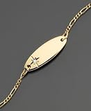 Children's 14k Gold Diamond Accent ID-Bracelet