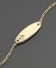 Jewelry : Children's 14k Gold Diamond Accent ID-Bracelet