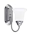 Livex Lighting 1251D-91 Brushed Nickel Eloquence 1 Light 100W Bathroom Light with Med...