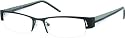 Lesebrille / Fertiglesebrille schwarz-grau-weiß von 1,0 bis 3,0 dpt - Kunststoffbügel mit Federscharnier (R973)