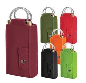 New Brunello Wine Tote Black w/Gray interior Stylish Elegant Durable Exceptional High Quality Unique