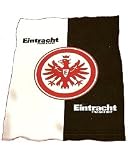 Eintracht Frankfurt Fanartikel Fleecedecke Wappen Hell Dunkel