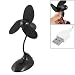 Gino Black Foam Blades Flexible Gooseneck Tabletop Mini USB Fan