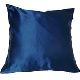 Passionate Faux Silk Cushion in Blue