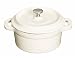 Molten Cast Iron Mini Casserole 10cm x 5cm, Cream