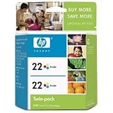  : HP 22 Twinpack - Print cartridge - 2 x color (cyan, magenta, yellow)