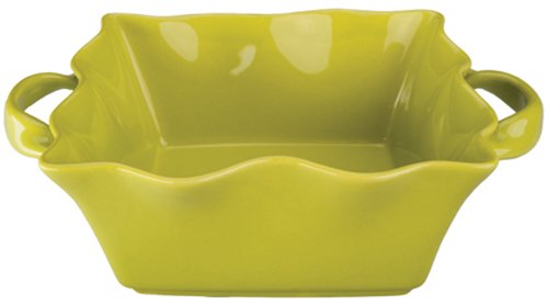 BIA Cordon Bleu Wavy 52-Ounce Square Baker, Chartreuse